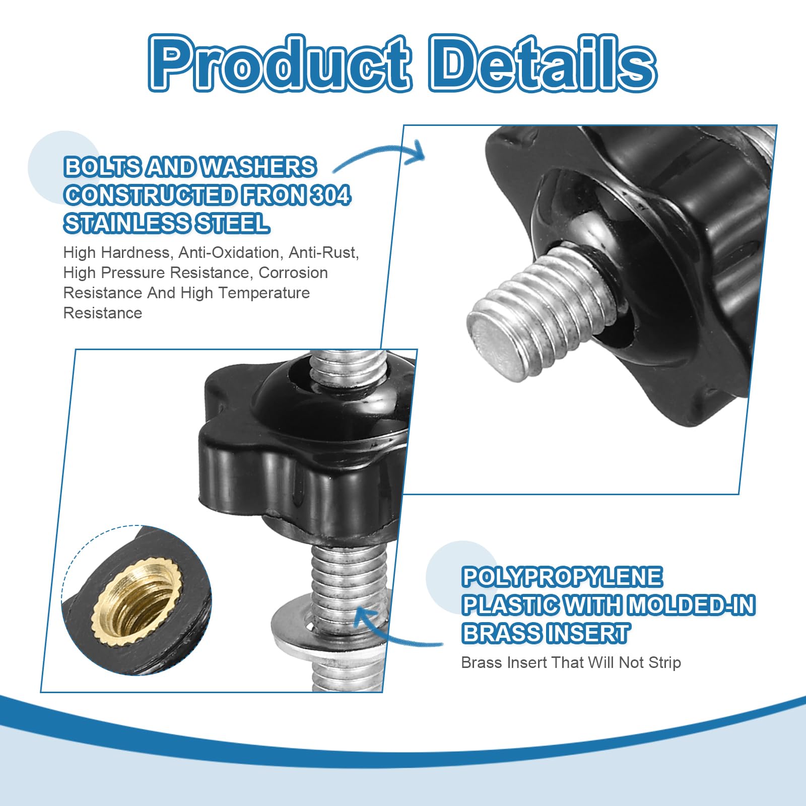PATIKIL t Track Bolts Knob Kit - Image 3