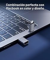 Vista 6 de Syntech Paquete de 2 adaptadores USB C a USB, adaptador USB 3.0 hembra a Thunderbolt 4/3 compatible con MacBook Pro Air 2024, Surface, iPad, iPhone