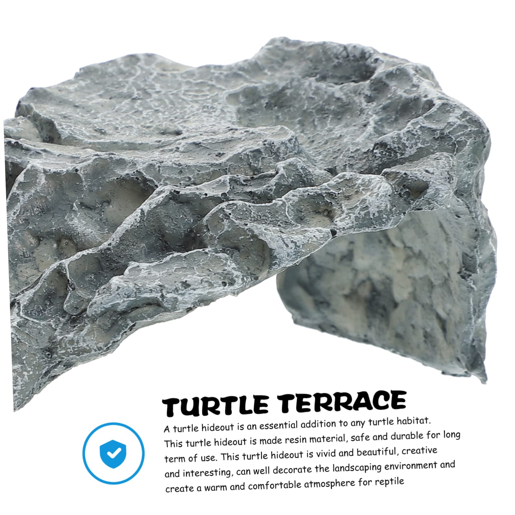 Plataforma de Descanso para Reptiles Grande Seguro para Tortugas y Decoración Natural para Acuarios de Agua y Terrarios de Mascotas Pequeñas