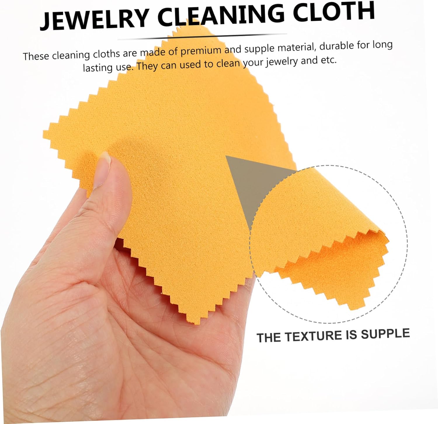 ARTIBETTER 60pcs Jewelry Cleaning Cloths for Silver Gemstone Care Soft Wiping Cloths to Smudges Non-Scratch Polishing Tool for Fine Jewelry Maintenance