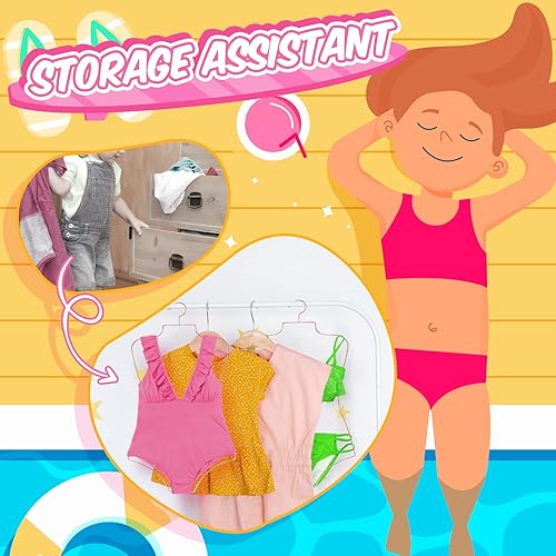 Miniatura 5 de Qianly Colgador de traje de baño para bikini en forma de cuerpo colgador de ropa para niños para guardarropa dormitorio lavandería armario hogar