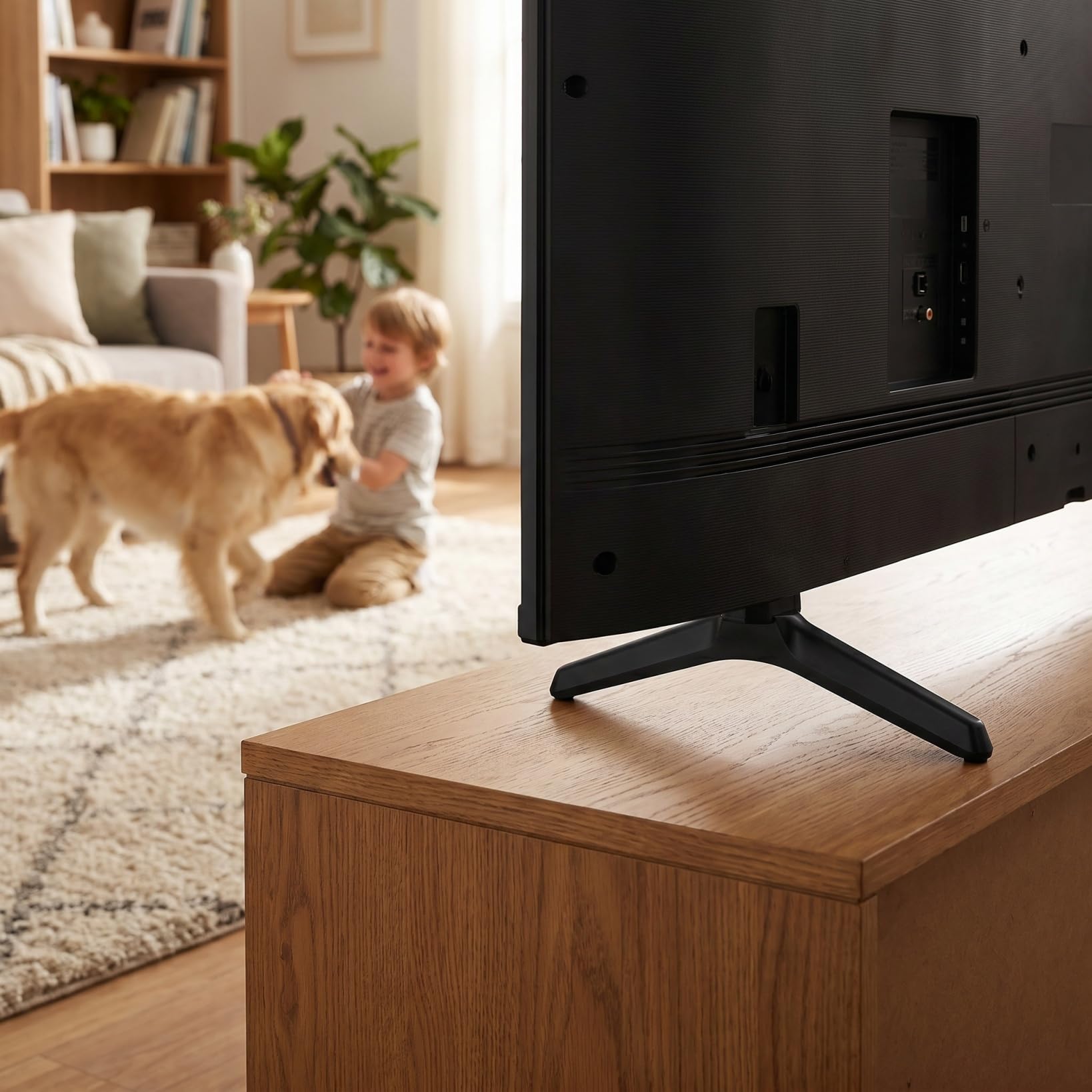 Healeved 1 par de patas de soporte de TV compatibles con Hisense 49/50/55/65 pulgadas, soporte de repuesto para televisores de pantalla plana