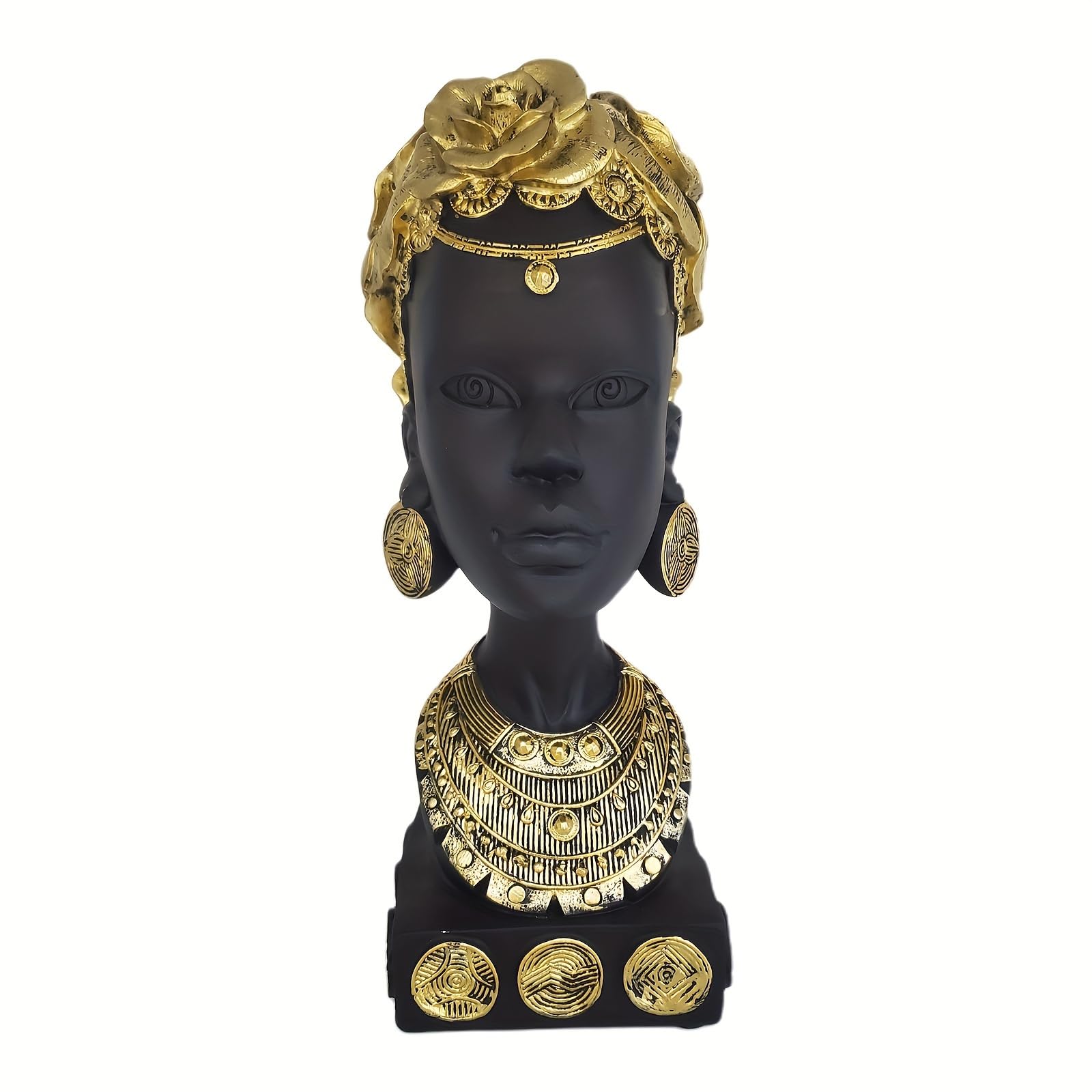 Amazon.co.jp: QZVANLON 樹脂彫刻 アフリカの黒人女性の彫刻 - 美しさ