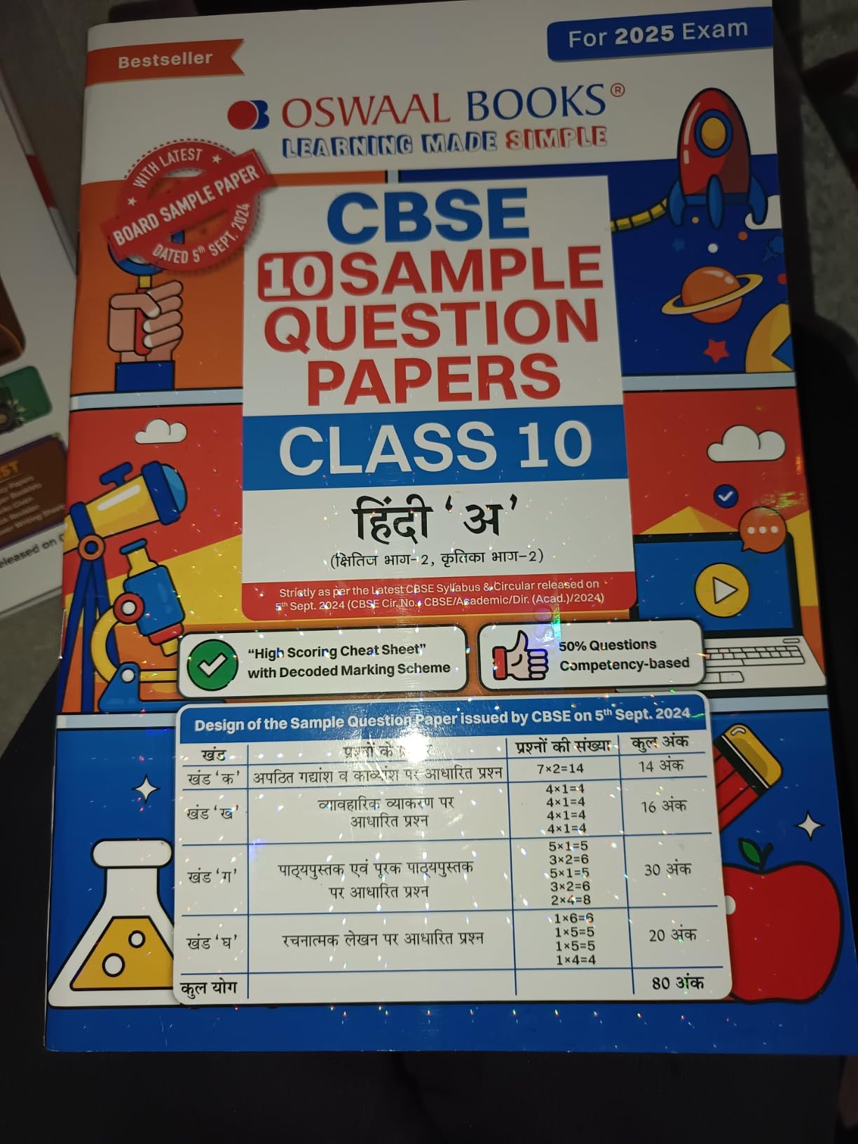 Oswaal CBSE Sample Question Papers Class 10 Hindi - A Book (For 2025 ...