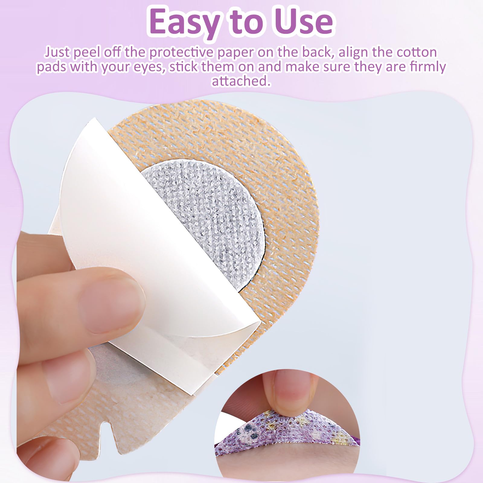 BendJoy® 44Pcs Eye Patch for Kids - Breathable Cotton Adhesive Eye Patches for Lazy Eye, Single Eye Mask for After Surgery Recovery, Non-Woven Fabric Eye Cover for Kids Vision Correction 3