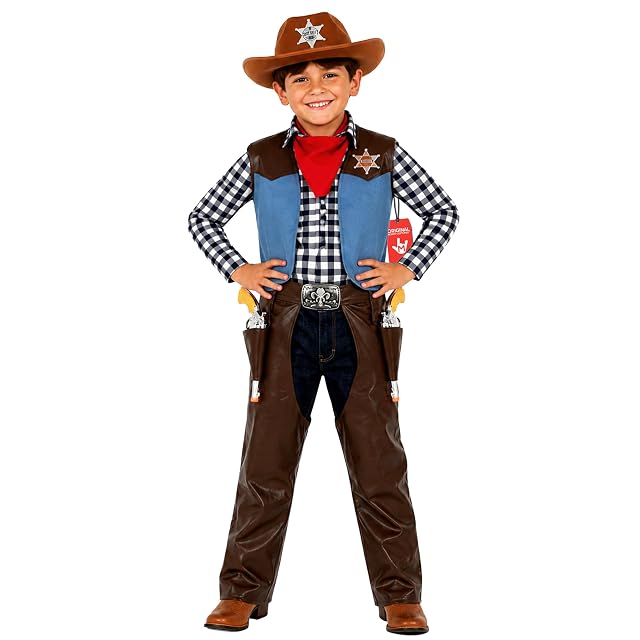 Morph Disfraz Vaquero Niño, Disfraz Oeste Halloween Niño, S
