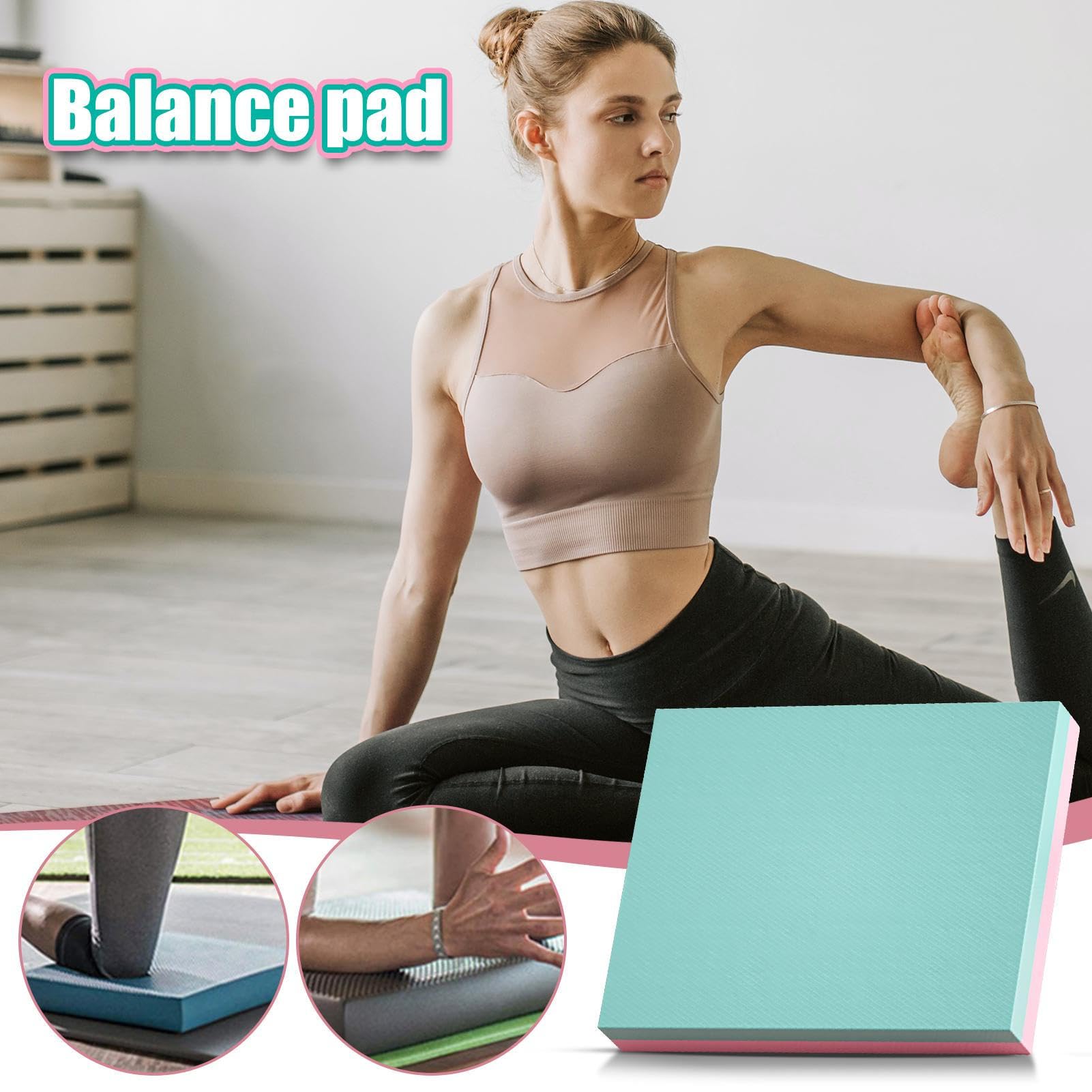 Esterilla de Rodilla para Yoga Protectores de Rodilla para Yoga | Almohada de Codo de Entrenamiento para Mujeres y Hombres para Rodillos Abdominales Planchas Ejercicios de Suelo y