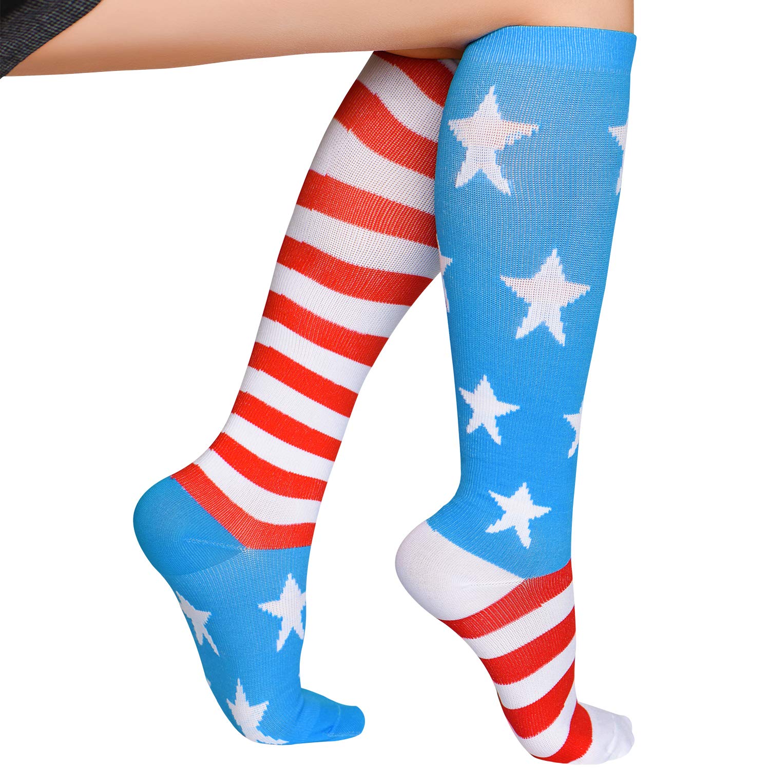 Lavencious Compression Socks 6 works 8-15mmHg for Women Shoe Size 6-10, Sock Size 9-11, 6 works, Style 602 - Image 2