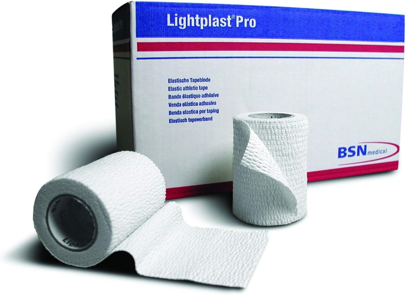 Lightplast Pro Tearable Adhesive Stretch Bandage, White, 3 Inch x 5 Yard