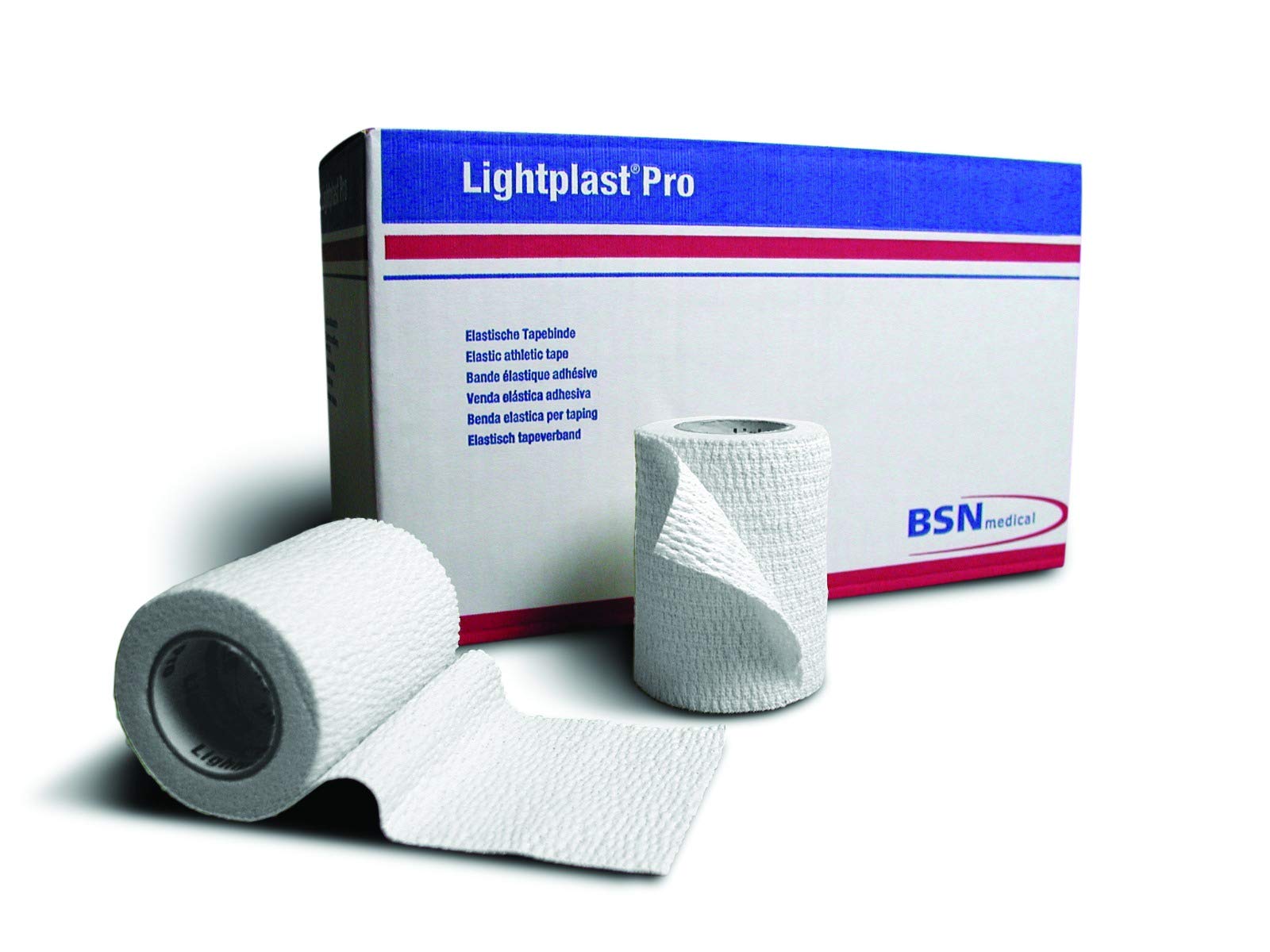 Lightplast Pro Tearable Adhesive Stretch Bandage, White, 3 Inch x 5 Yard