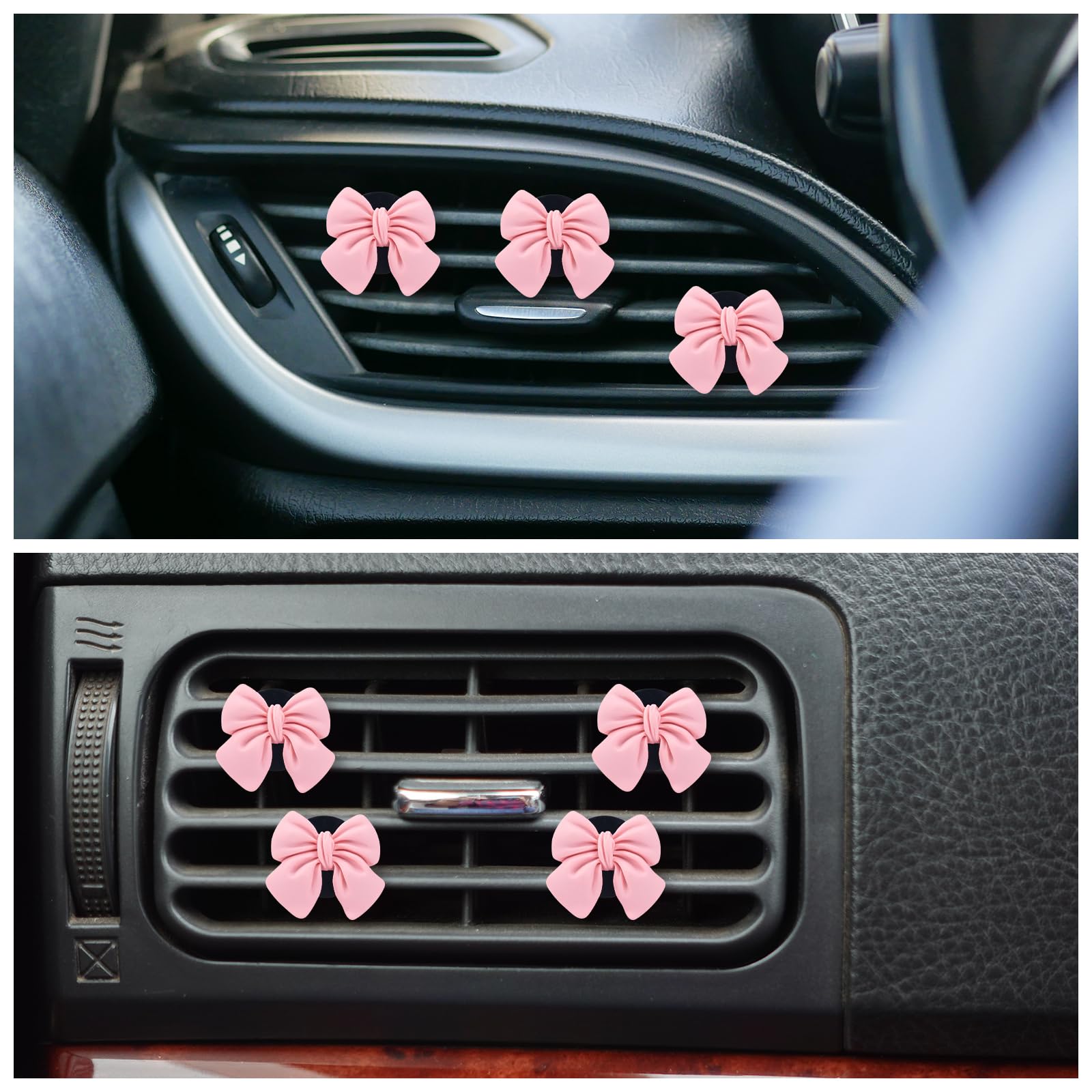 Set Di 5 Clip Deodorante Per Auto A Forma Di Ibisco - Diffusori Di Fragranza Per Bocchette D'Aria, Riutilizzabili Con Oli Essenziali, Accessori Auto Floreali - 4