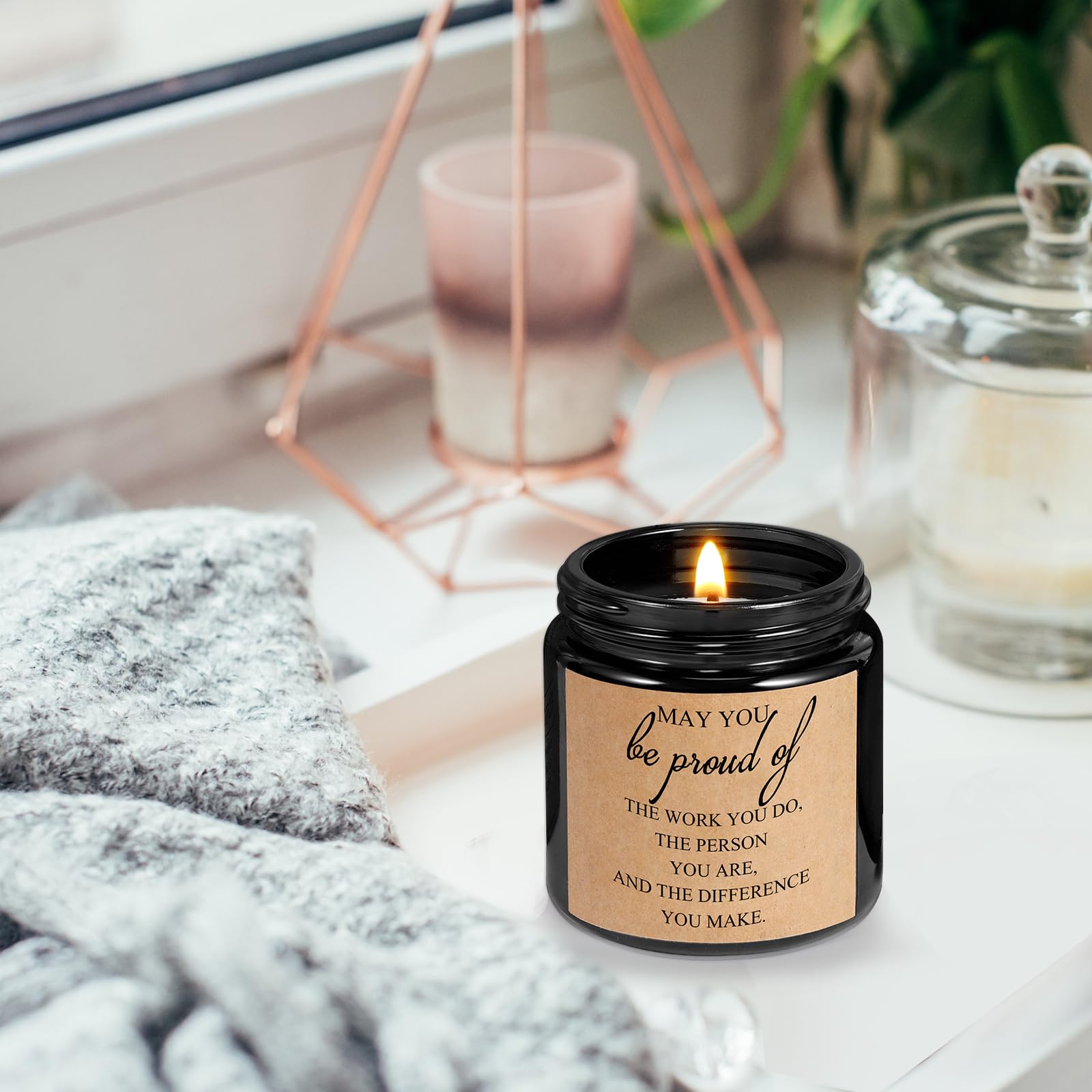 Świece sojowe, 10 szt. słoików, 99 ml, 'May You Be Proud of The Difference You Make Candle', podziękowanie, prezenty dla pracowników, jako prezent dla współpracownika, pielęgniarki, nauczycieli, na