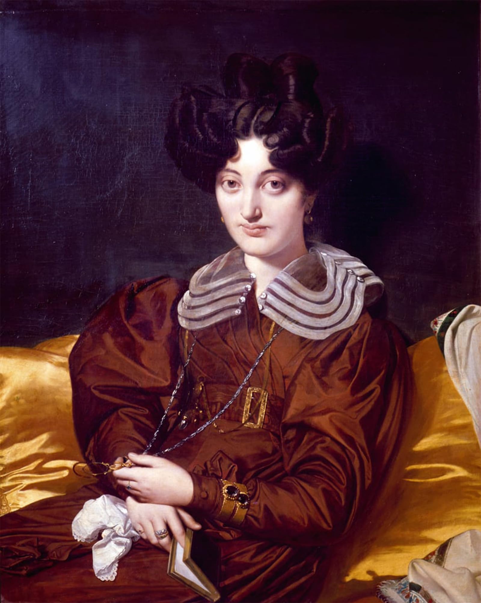 ARTXLXXBN Famous Prints Artwork Pictures Poster Painting Art Portrait of Suzanne Clarisse De Salvaing De Boisseiu Madame by Jean Auguste Ingres Artwork Landscape Pictures for Home Decor 60x90cm
