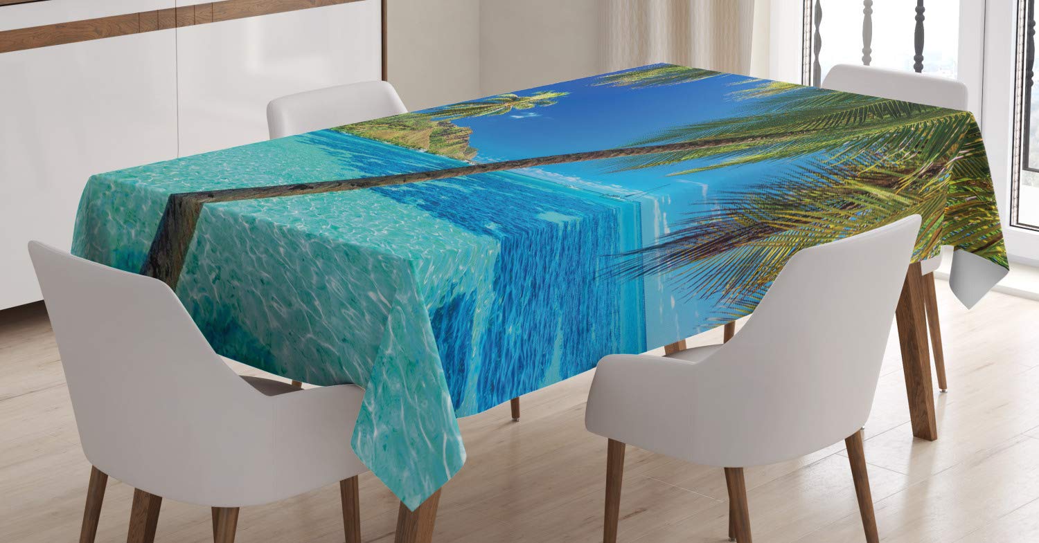 ABAKUHAUS – Tovaglia Rettangolare Con Design Marina E Bussola – 140x200 Cm – Impermeabile E Antimacchia – Blu