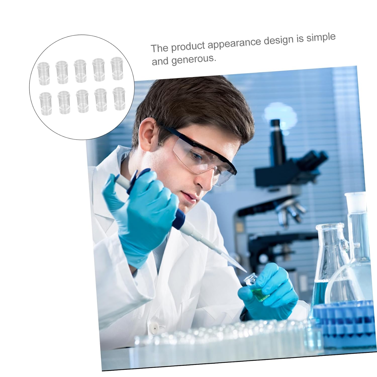 Specimen Cups 1000 Pcs Sample Containers Lids Leak Proof for Lab and Personal Needs
