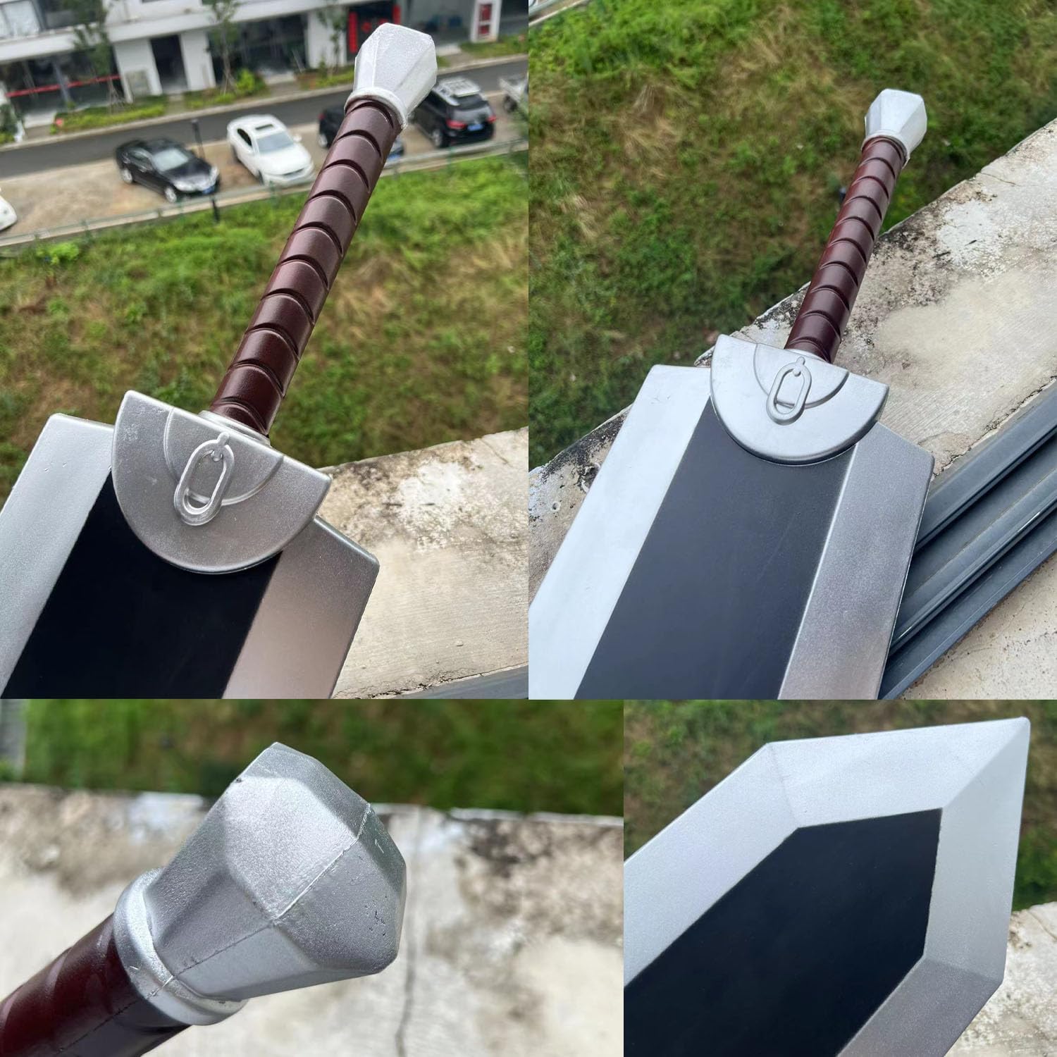 57" Anime Berserk Guts Sword Lengthen PU Material,Dragon Slayer Great Foam Sword Guts Cosplay Props - Image 7