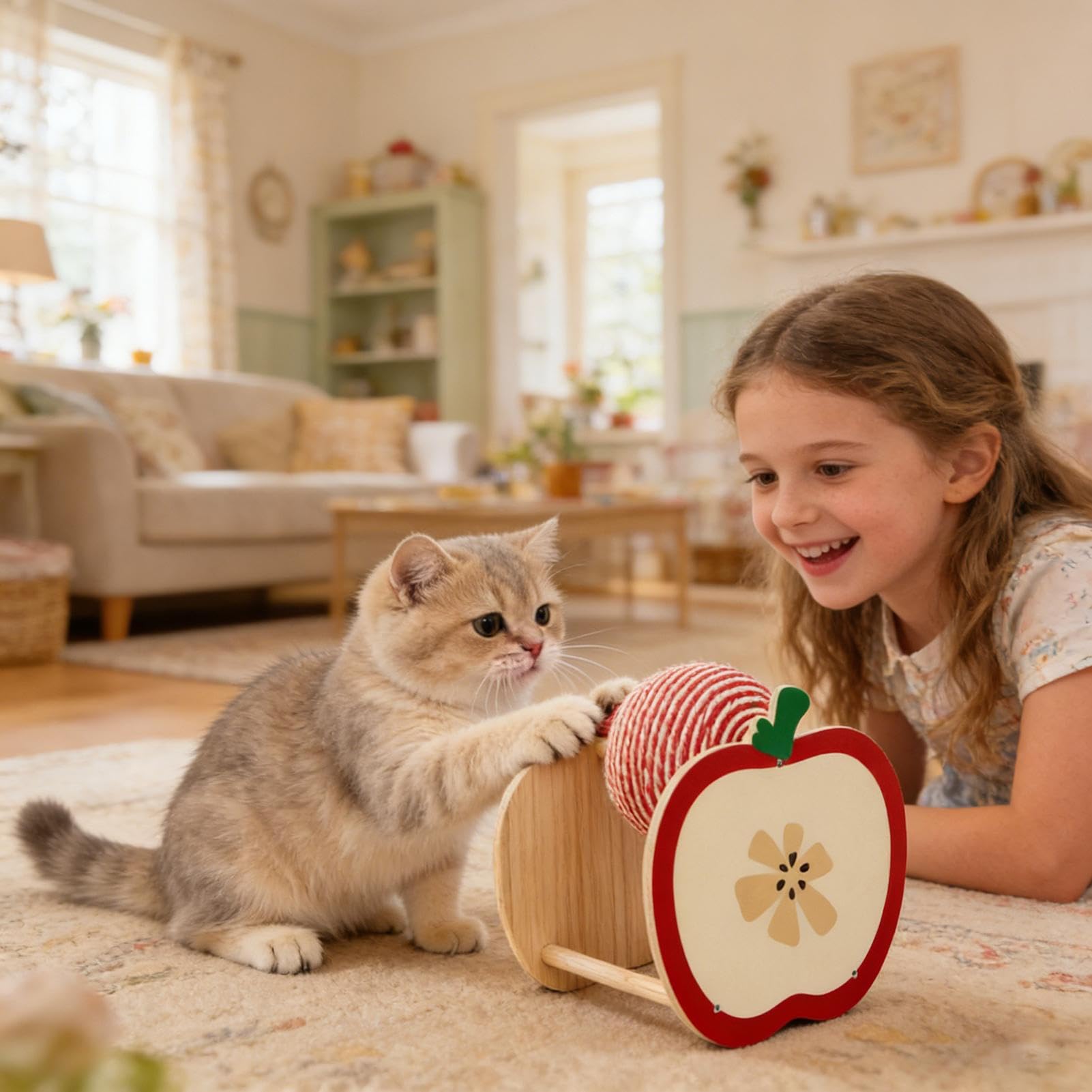 Pelota Rascador para Gatos Suministros para Mascotas Interactivos de Sisal