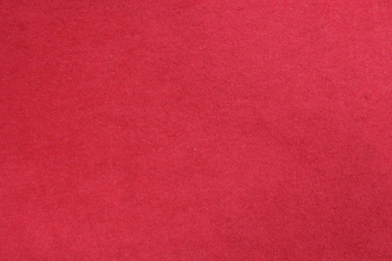 3 YARDS FLEECE FABRIC SOLID, RED, 60" Wide sold BTY