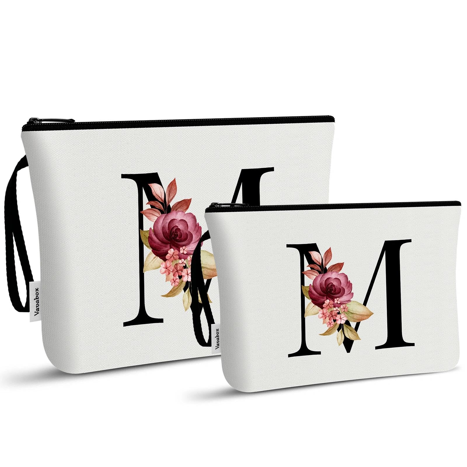 Vavabox A-Z Personalisierte Kosmetiktasche-Geburtstagsgeschenke für Frauen, Mütter, Beste Freundinnen und Brautjungfern