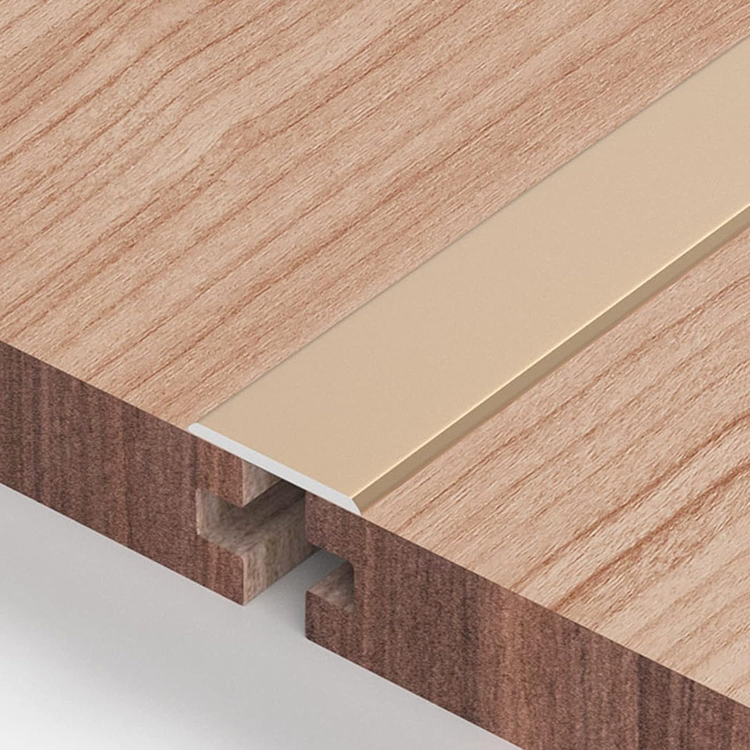 Waterproof Aluminum Threshold Strip, Flat Door Threshold, Safety Seam Cover, Prevent Floor Seam Seam Binder(Black)