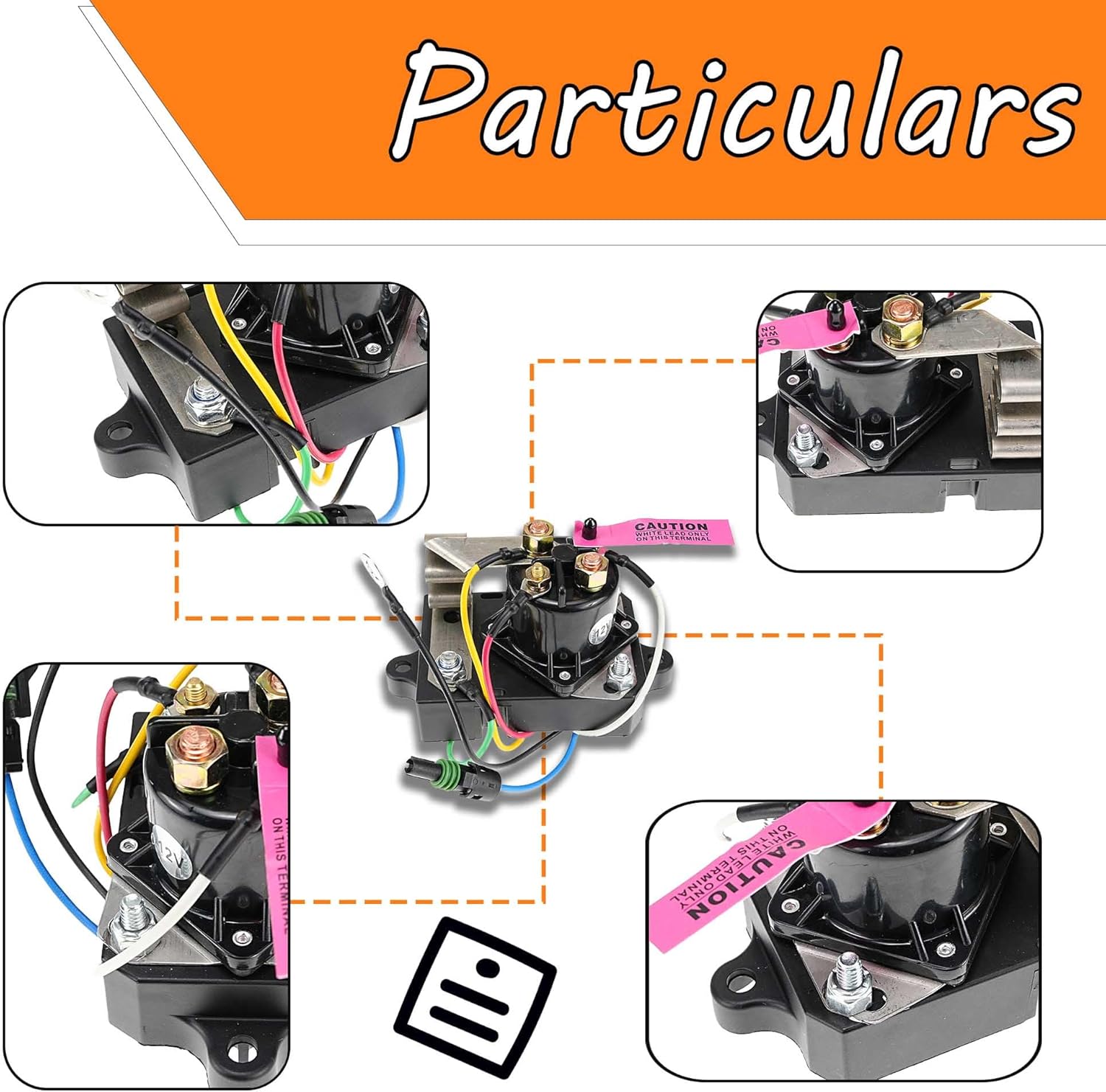 Glow Plug Controller Relay Compatible for Ford F250 F350 FSD E250 E350 7.3L IDI Diesel RX 1987-1994 Replace# FOTZ-12B533-A DRX01001 DRX-01001