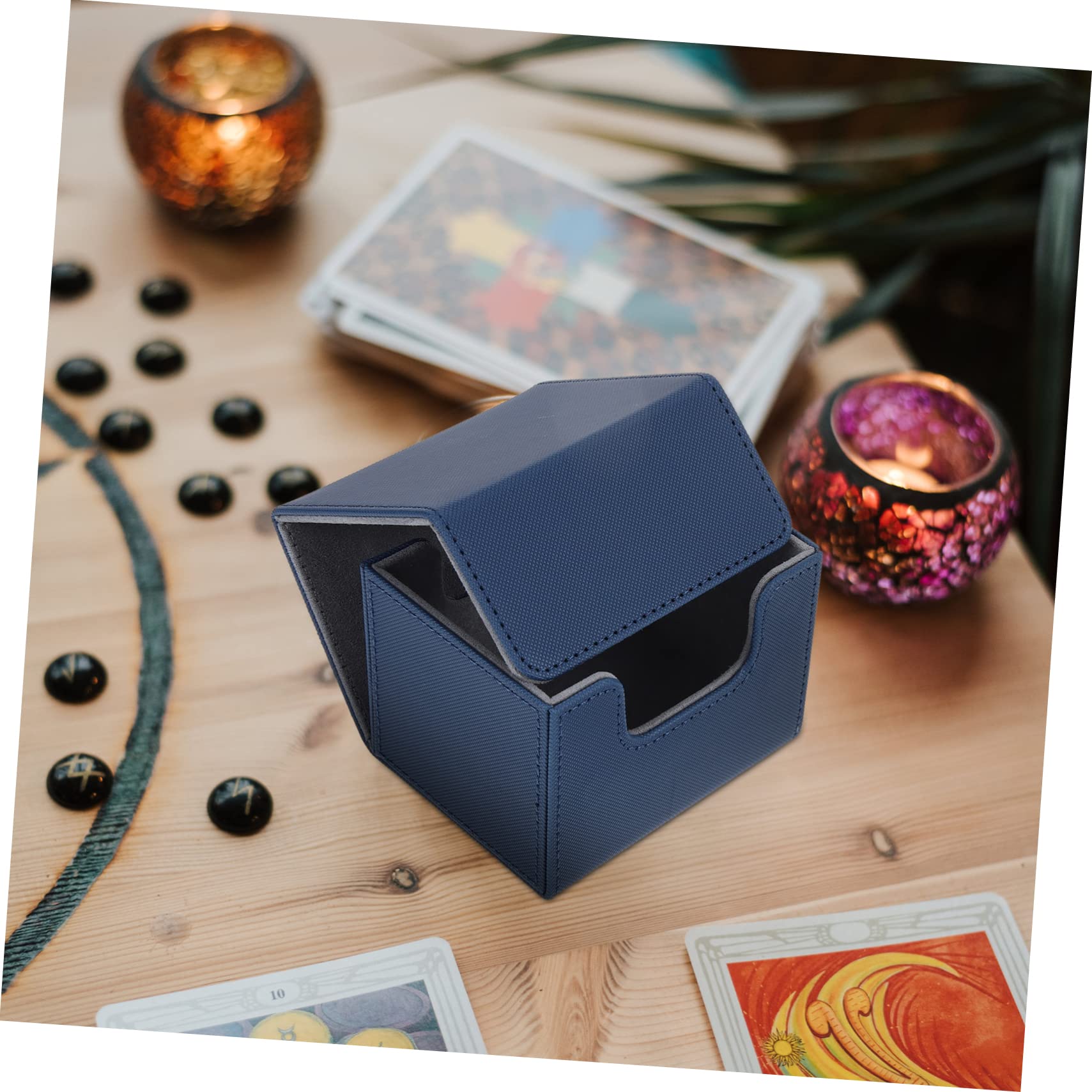 ibasenice Scatola Porta Carte Da Poker Da 2 Pezzi Organizer Per Carte Custodia in Pelle Per Carte Da Gioco E Poker Portatile E Resistente Ai Graffi.
