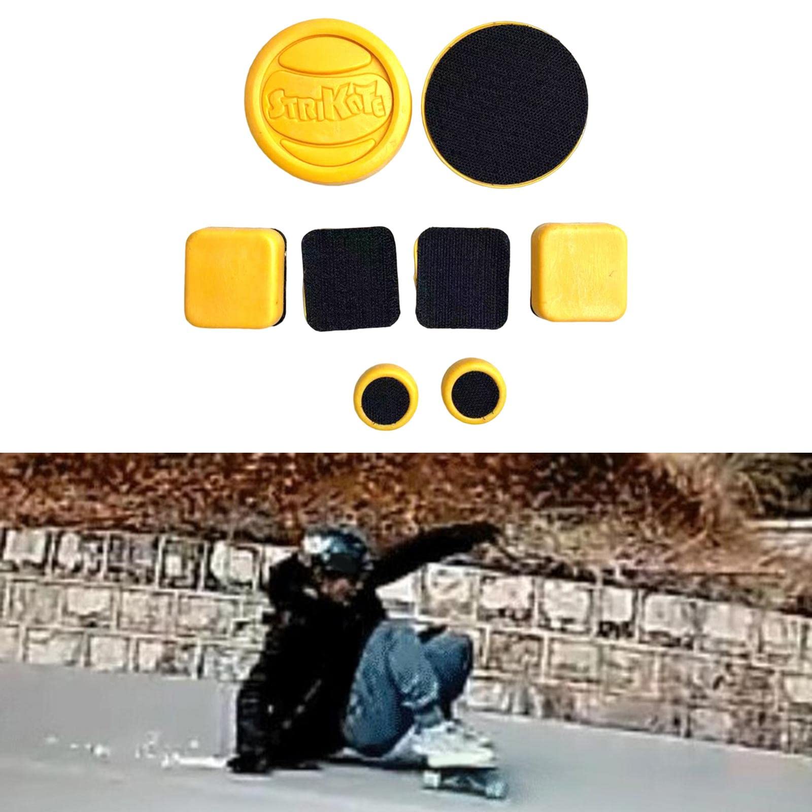 Yiju Longboard Sliding Gloves with Finger and Palm Protection, Square