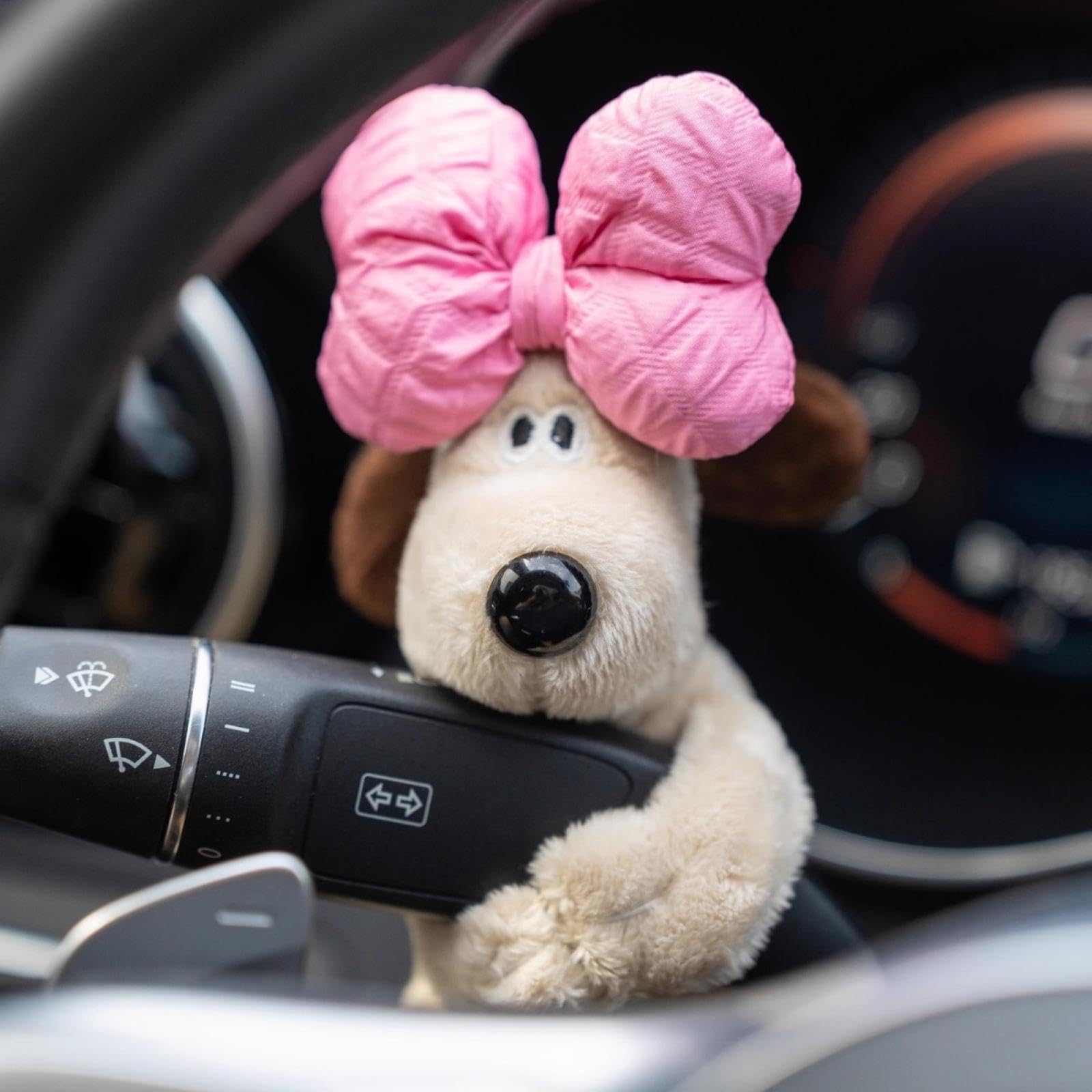 Amazon.co.jp: 面白い犬のぬいぐるみ車のワイパーシフトハンドル装飾