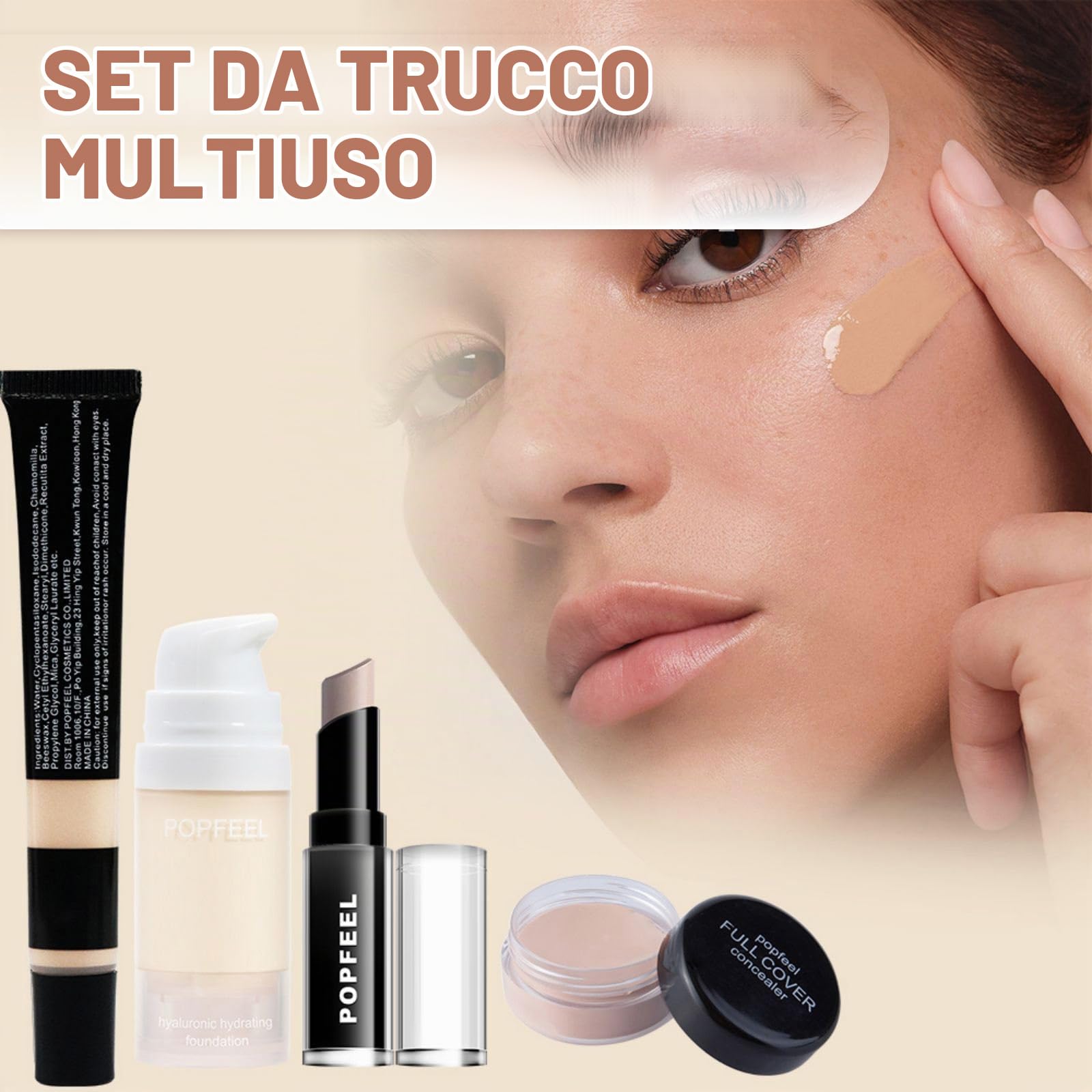 Trucchi Donna, Set Trucchi Donna, Trousse Trucchi Ragazza, Set Make Up, con palette di ombretti, correttore, mascara, eyeliner, pennelli per makeup, Natale, set regalo di compleanno A191