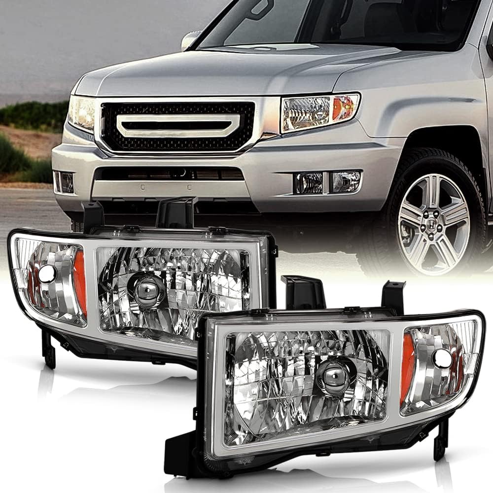 ACANII - For 2006-2014 Honda Ridgeline Pickup Headlights Headlamps Replacement Driver + Passenger Side