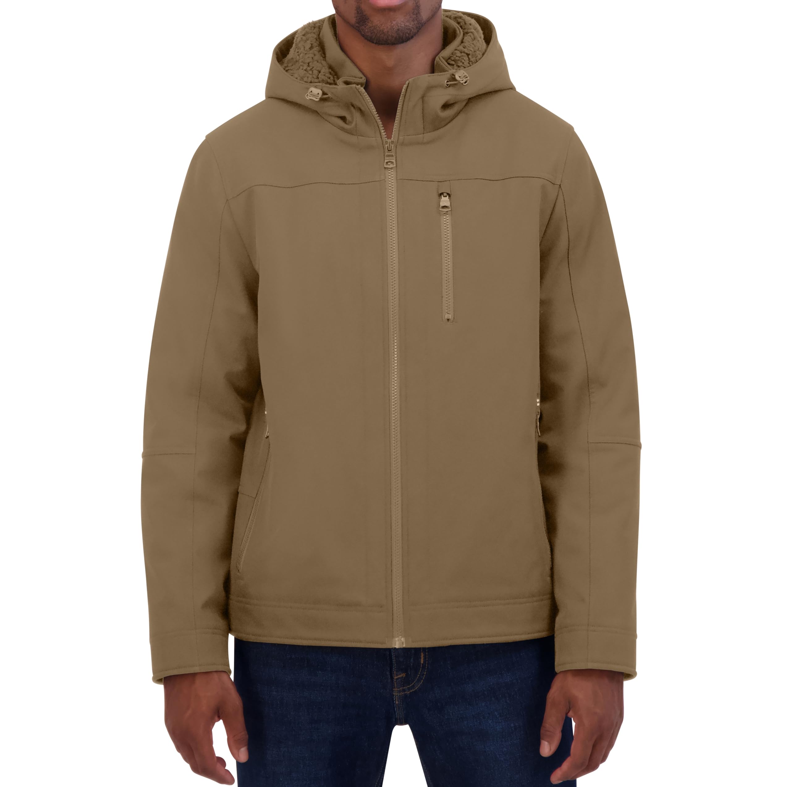Nautica Men's Sherpa Lined Softshell Jacket