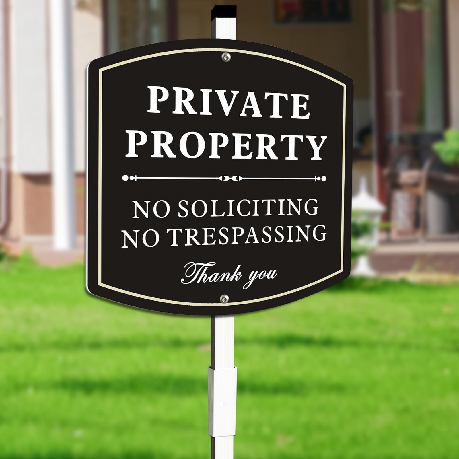 Panneau Private Property en aluminium durable avec piquet 71cm - 8