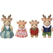 Calico Critters Reindeer Family Collectible Doll Figure Set of 4
