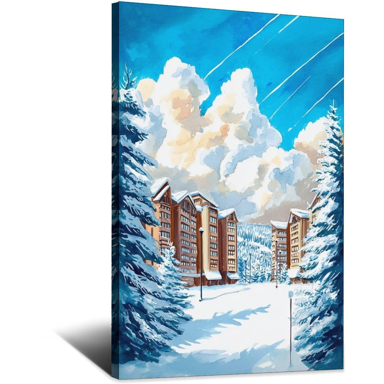 CFXNGA Beaver Creek Poster 20x30inch(50x75cm) Vintage Watercolor Canvas Art