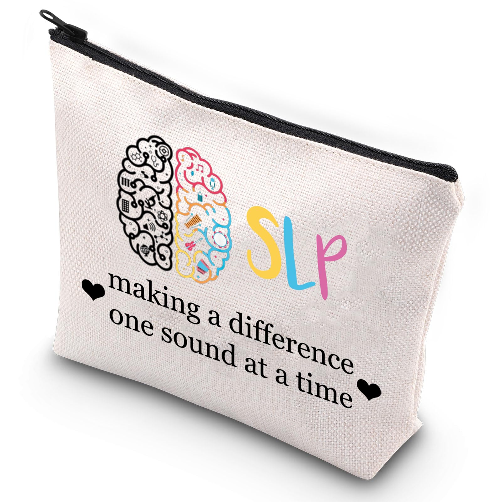 G2TUP SLP Speech Language Pathologist Gift Speech Therapist Cosmetic Bag SLP Making a Difference Halloween Presents