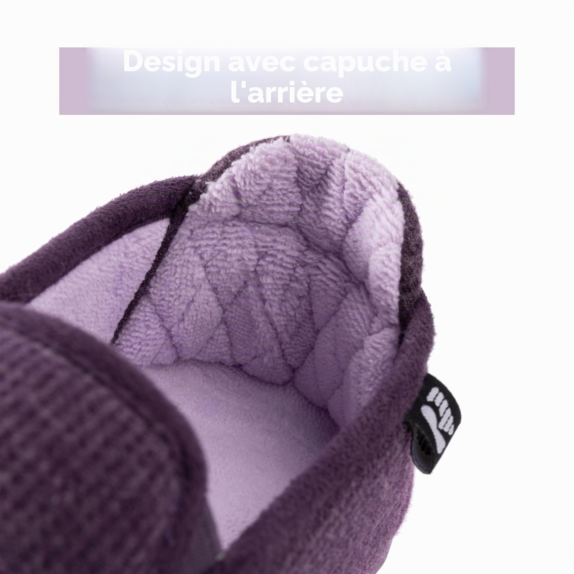 RockDove Chausson à Capuche Bicolore pour Femme avec Semelle Intérieure Amovible