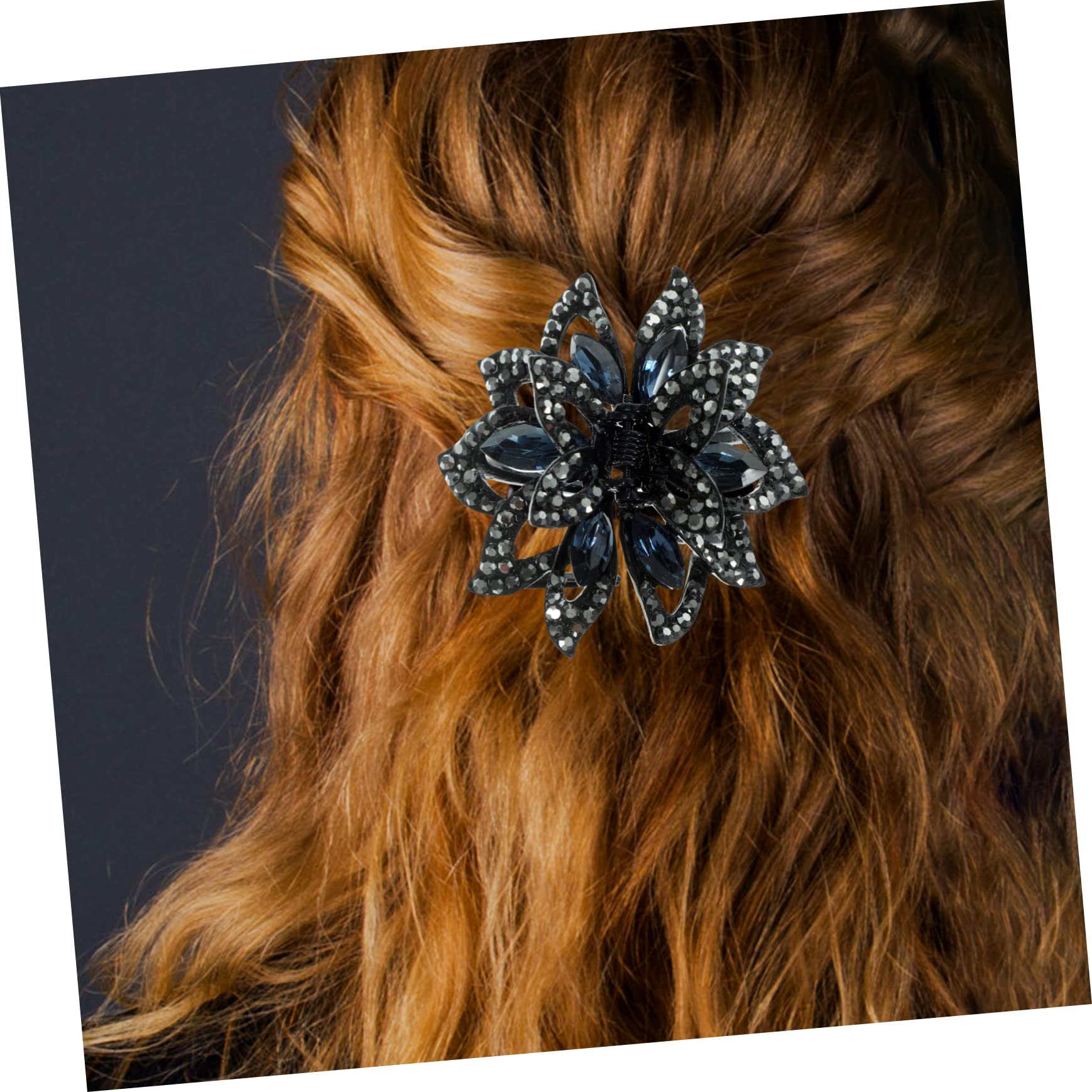 MAGICLULU 5 Piezas Pinza De Pelo De De Imitación Clips De Garra De Flor De De Imitación Accesorios Para El Cabello Para Mujeres Decorar Pedrería Perder De Moda y Versátil