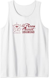 Disney Toy Story Pizza Planet Alien Delivery Shuttle Logo Tank Top