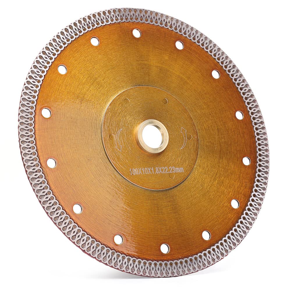 Solidure 7 Inch Tile Saw Blade Porcelain Diamond Blade Cutting for Granite Marble Ceramic Tile