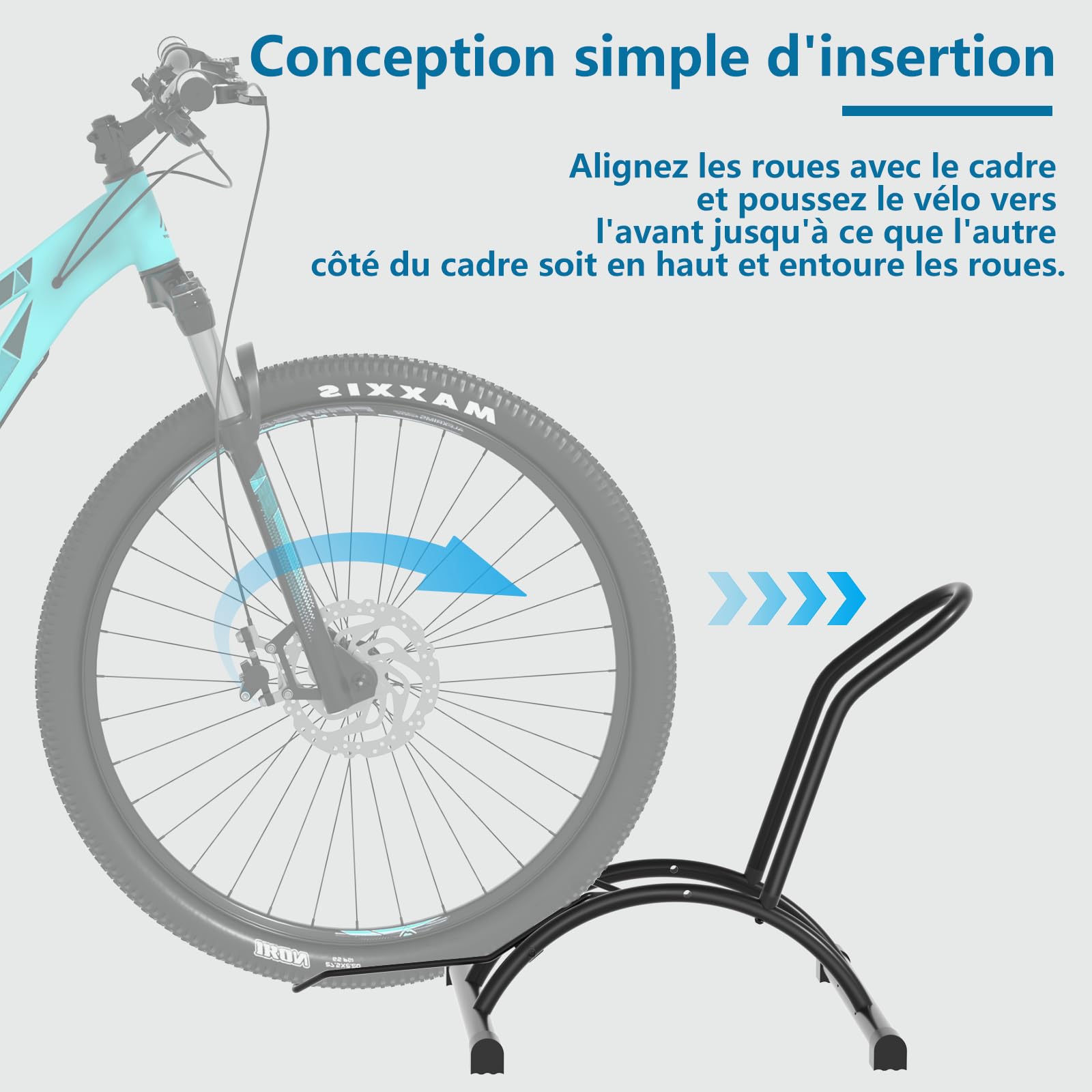 Urban Deco Support vélo Sol autoportant râtelier vélo Porte Velo VTT Râtelier Vélo, Idéal pour Rangement Les vélos dans Les garages