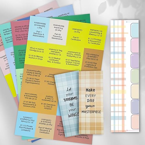 Miniatura 7 de Pestañas actualizadas para FARAIM 2024 (con números de página) y FAA para licencia de piloto privado - VFR - 80 pestañas en total con 12 pestañas de