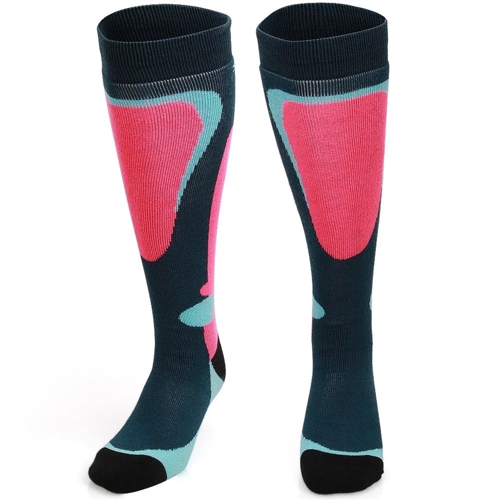 Chaussettes de ski Chaussettes de ski Chaussettes de sport d'hiver pour hommes et femmes Chaussettes de cyclisme épaisses et chaudes Absorption de l'humidité Chaussettes très élastiques