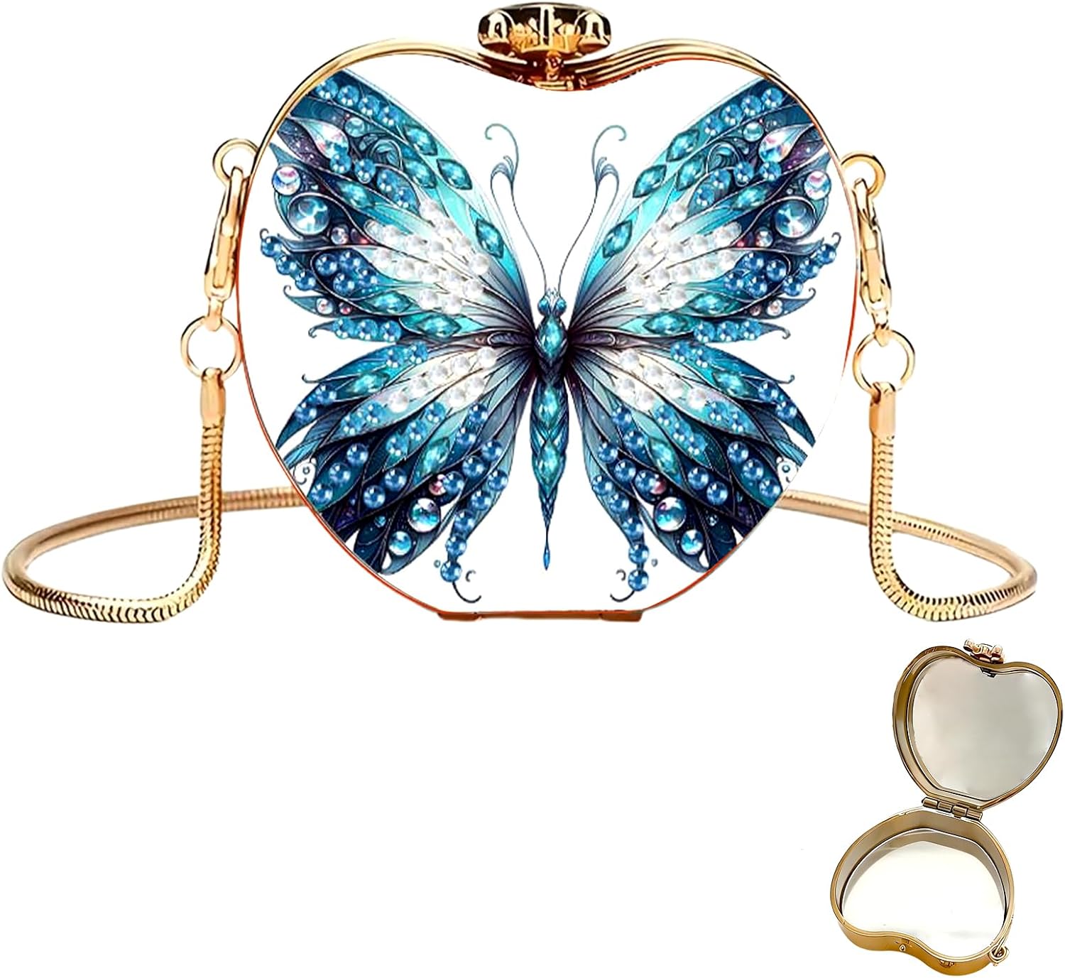 DIY Acrylic Love Diamond Art Painting Jewelry Pouch for Women
