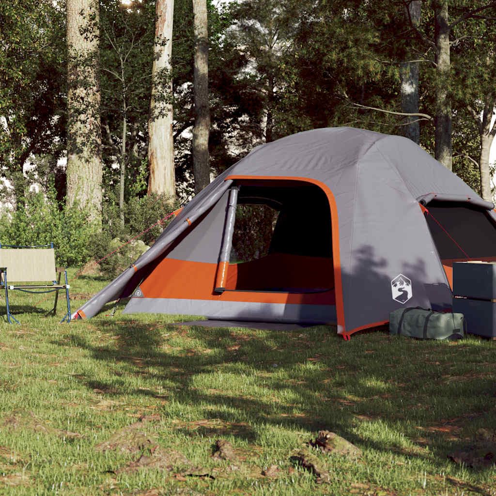 Genérico Tienda de campaña iglú para 4 Personas Impermeable Gris,Deportes,Actividades al Aire Libre,Camping y Senderismo,Tiendas de campaña-94721