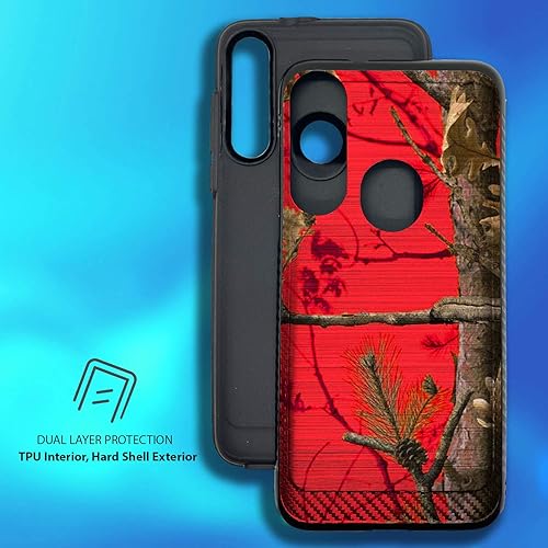 Miniatura 20 de CasesOnDeck Funda compatible con Motorola Moto G Power (2020) [Armadura cepillada] Carcasa híbrida de doble capa (camuflaje de árbol)