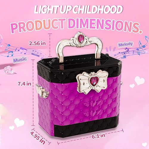 Miniatura 4 de MagicToiee Brithday Gifts - Kit de maquillaje de unicornio para niños, juego de cosméticos lavable como juguete de regalo de cumpleaños de princesa