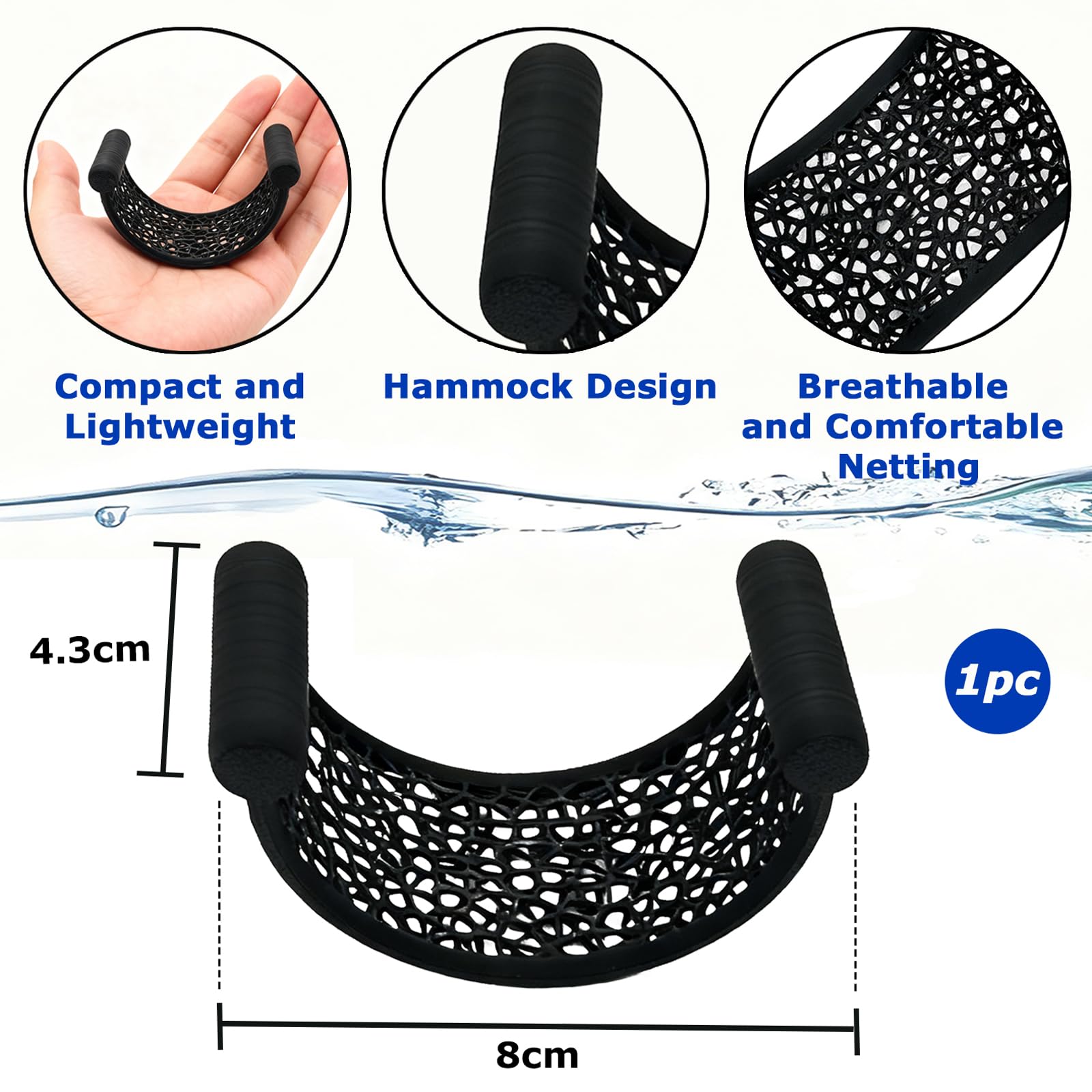 Hamac Flottant pour Poisson Combattant - Cachette Naturelle sans Ventouse, Design en Filet pour Repos des Petits Poissons