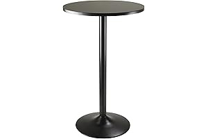 Winsome Obsidian Pub Bar Table: Stylish and Durable for Your Home Bar