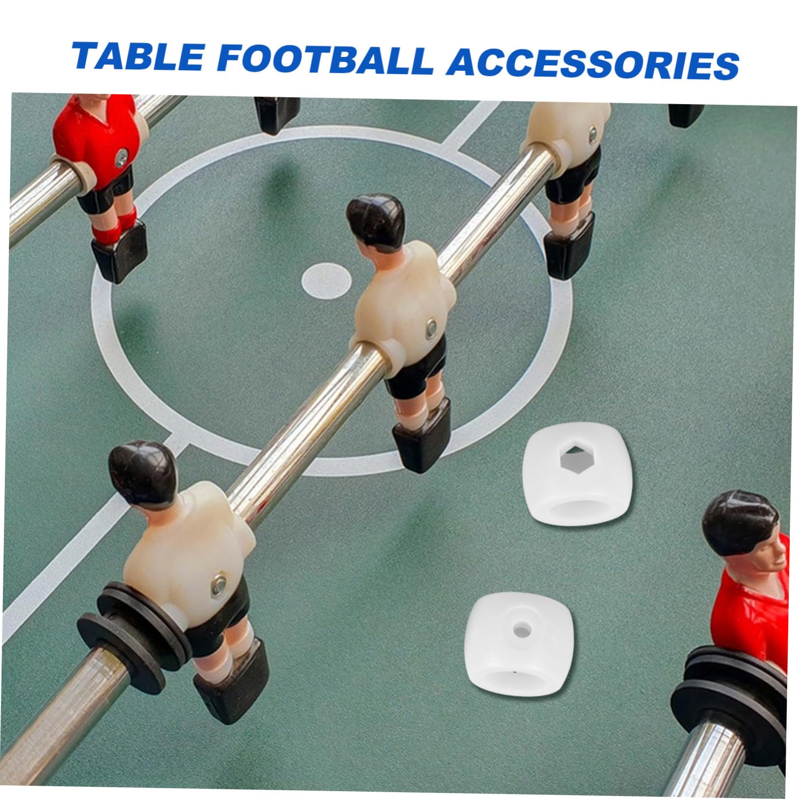 BESPORTBLE 24 pezzi Accessori Calcio Balilla Plastica Posizionatore Aste Goal Parti Ricambio Tavolo Calcio