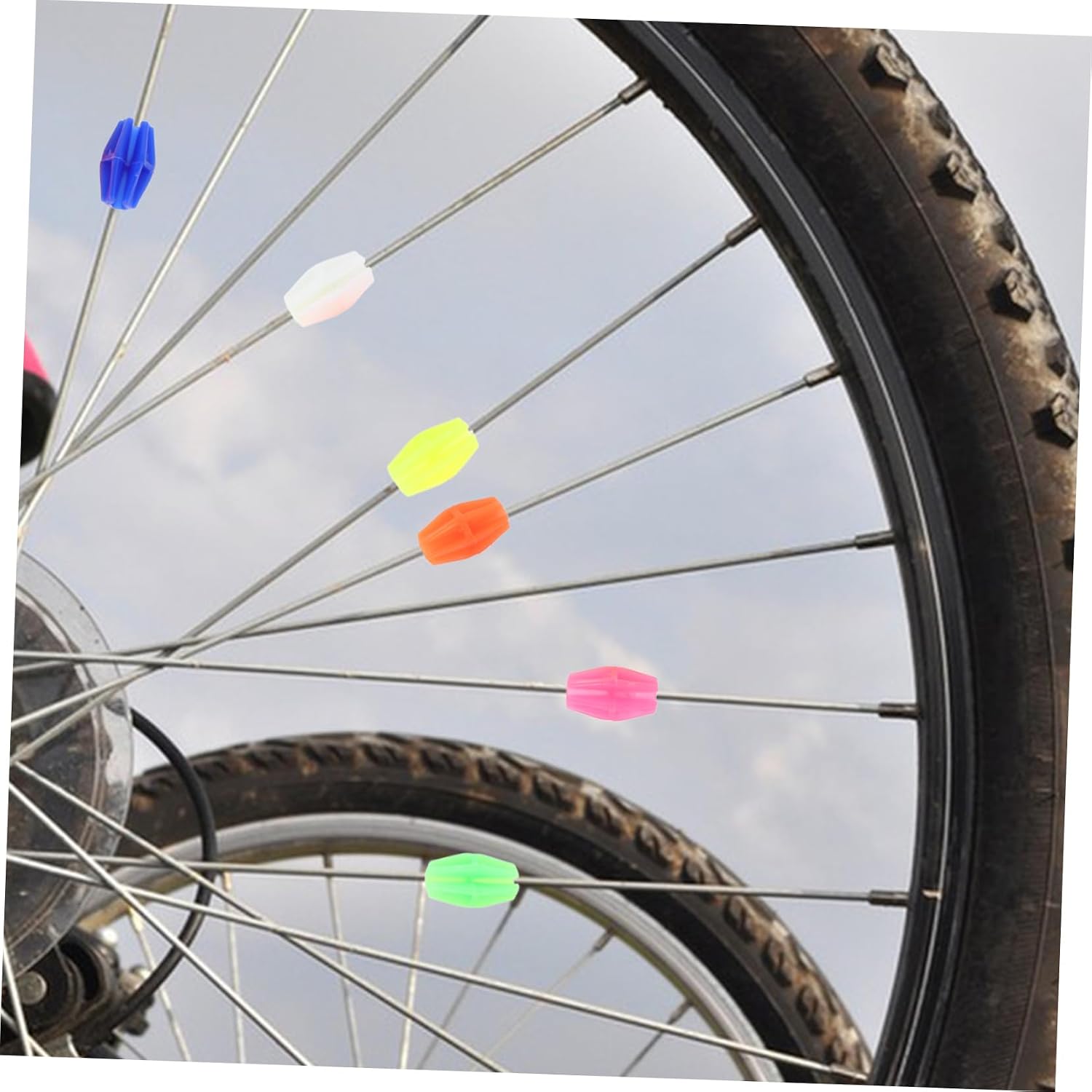 UPKOCH 36pcs Cute Bike Beads Bike Wheel Spokes Decorations Cycling Gear Accessories for Boys Girls Bicycle Bead Decor